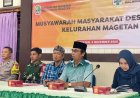 Babinsa Koramil Tipe B 0804/01 Magetan Hadiri Kegiatan Musyawarah Masyarakat Desa (MMD) Kelurahan Magetan.