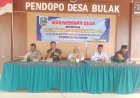 Danramil 0804/13 Bendo bersama Forkopimca Hadiri musyawarah Desa Penetapan APBDes 2026 di Balai Desa Bulak