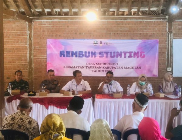 Rembuk stunting Desa Madigondo Kecamatan Takeran Kabupaten Magetan TH. 2025