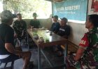Danramil 0804/09 Sukomoro Komsos dengan warga Desa Bibis   
