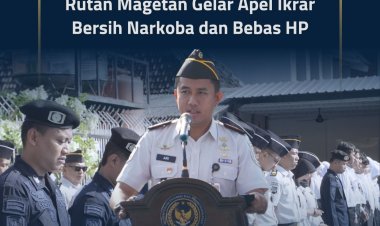 Teguhkan Komitmen Integritas Petugas, Rutan Magetan Gelar Apel Ikrar Bersih Narkoba dan Bebas HP